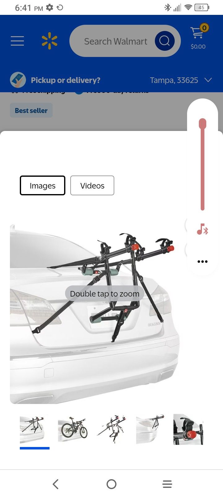 Allen Two Bike Car Rack Pirced To Sell