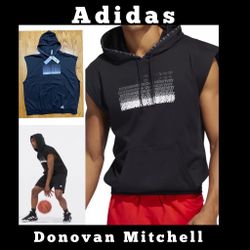 Adidas Donovan Mitchell Short S Hoodie “Determination O Negativity Sz XL New!
