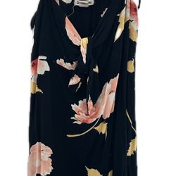 Billabong Black Floral Dress Medium 
