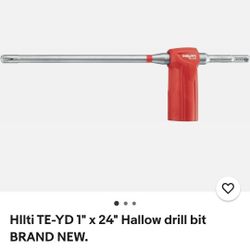 Hilti 1" Hollow Concrete Drill Bit.    24 " Long