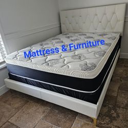 NEW QUEEN PILLOW TOP MATTRESS AND BOX SPRING 😊 