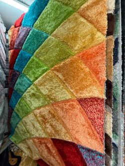 Multicolor Shag Area Rug