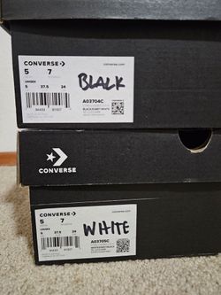 Converse - Women's size 7 - two pairs
