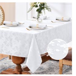 Jacquard Rectangle Tablecloth- 10 Pieces