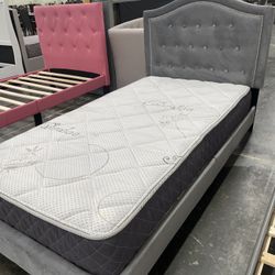 Bed With Mattress Twin Size 
