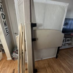 FULL SIZE BED FRAME AND BOX SPRING