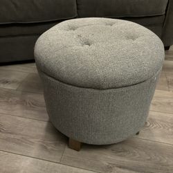 Grey Ottoman / Stepper