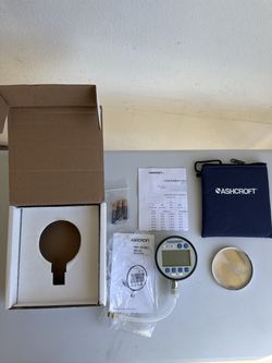 Ashcroft 2089 Digital Test Gauge 0-200 psi, 0.05% Accuracy - Complete w/ Cal Cert
