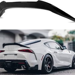 V Style Gloss Black High Kick Rear Trunk Spoiler Wing Compatible for 20-24 Toyota Supra GR A90 A91 MK5