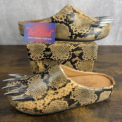 NEW Bravest Studios Snake Claw Mule Tan Size 8 Designer Slip-On Shoes OG Rare BS