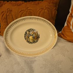 Harker Pottery Co. Large Oval.serving Plate