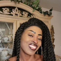 Used Jumbo Braid Lace Front Wig