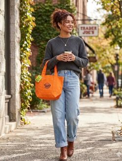 Trader Joe's Mini Canvas Tote Bag
