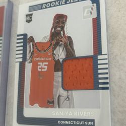 2 WNBA & 1 NBA TRADING CARD PATCH/RELIC