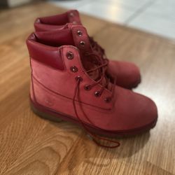 Timberlands Red Boots