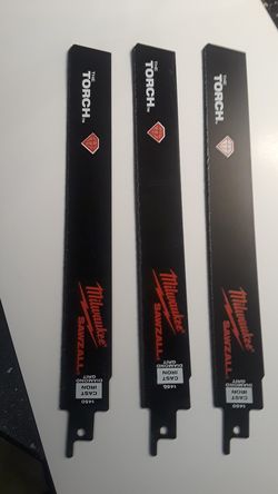 Milwaukee Diamond Grit Torch Sawzall Blades