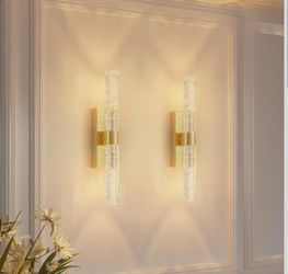 Crystal Gold Wall Sconces