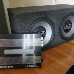 Rockford Fosgate Subwoofers + Amp