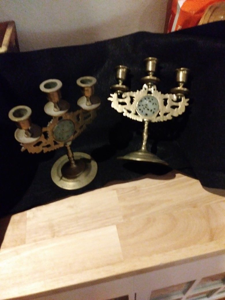 Antique Chinese Candle Holders