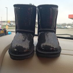 Toddler UGG Black Sequin Boots Girls