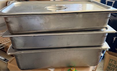 SS steel food trays (full and medium)