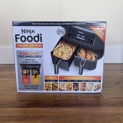 Brand New Ninja Foodi 8qt 2-Basket Air Fryer with DualZone Technology