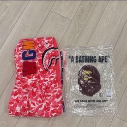 BAPE PINK ABC ZIP UP