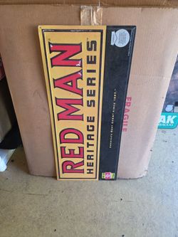 Redman tin sign