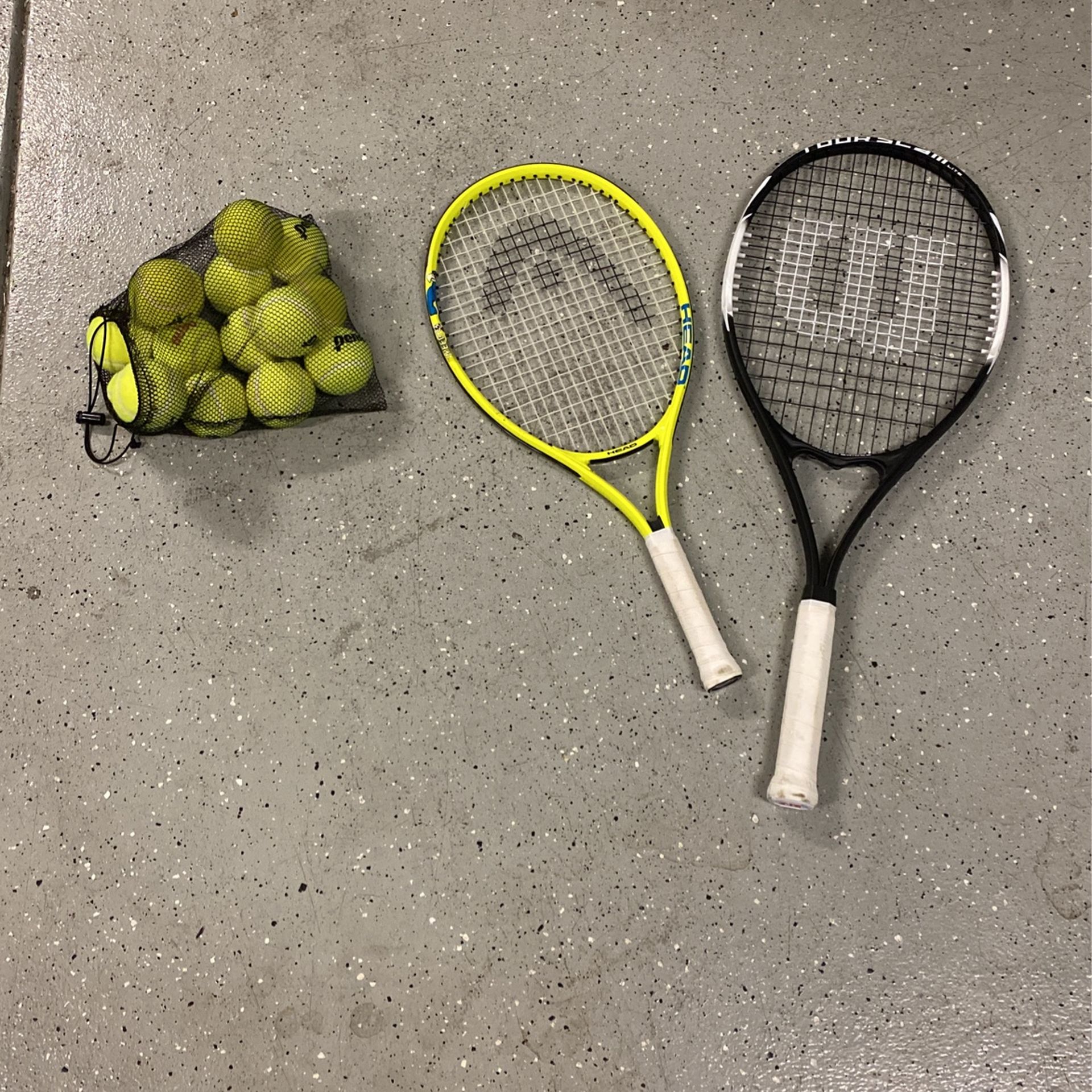 Tennis Racket And Balls