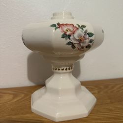 Vintage Porcelain Floral Lamp Base