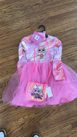 LOL surprise tulle dress with pink bag available in lots of sizes