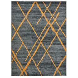 8x10 Brand New Modern Gray Gold  Rug 