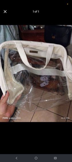Clear makeup bag