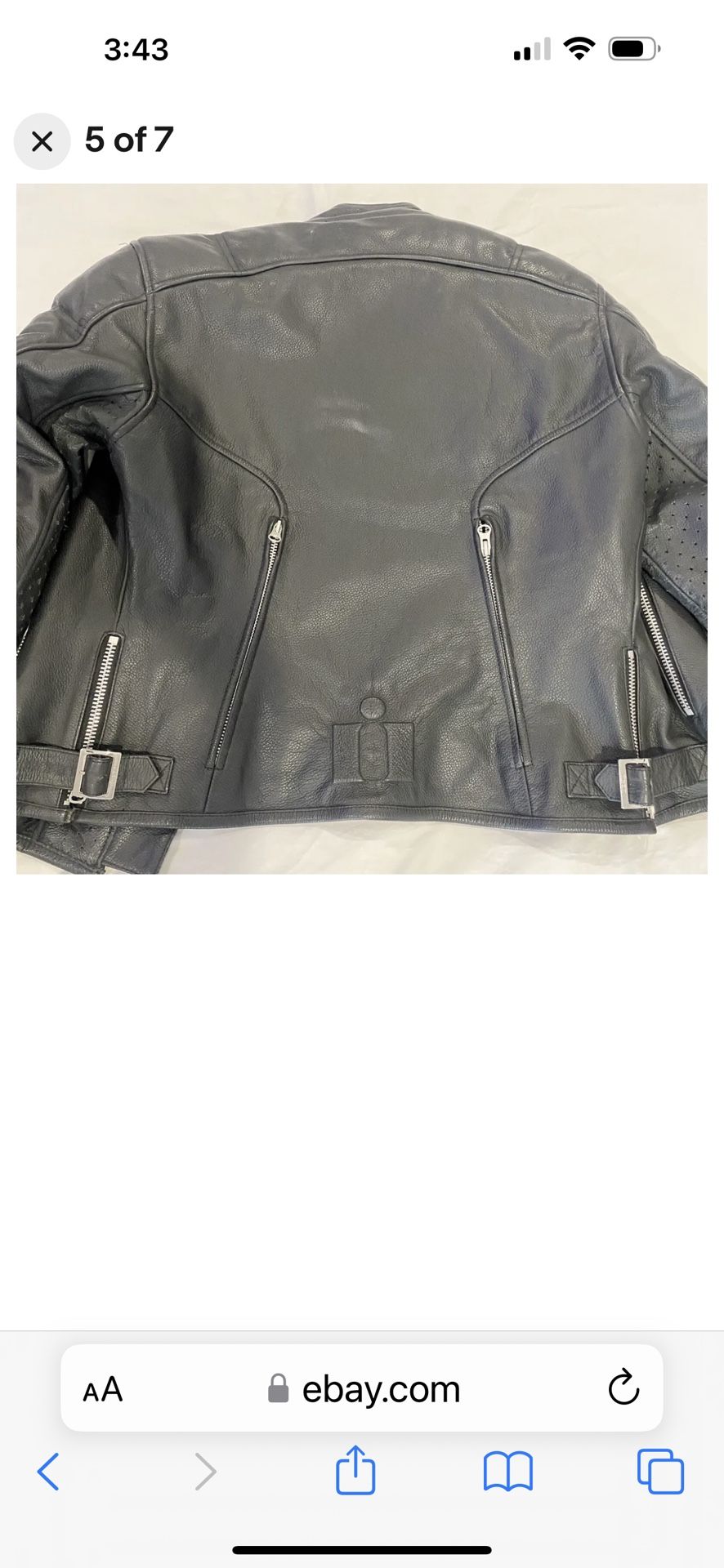Icon Black Lather Motorcycle Jacket