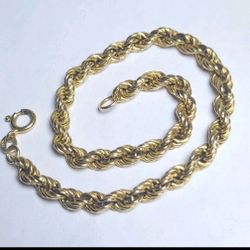 Solid 14k Men Bracelet 8 1/2 Inches 7gs