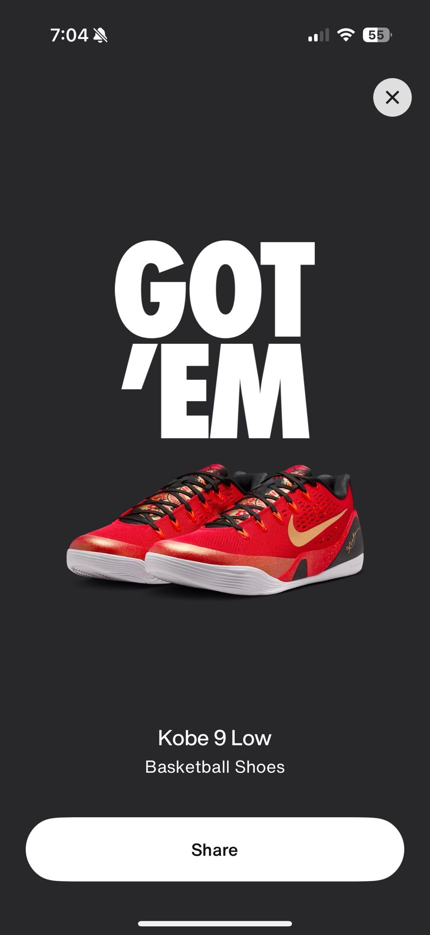 Kobe Red 9 Porto China 