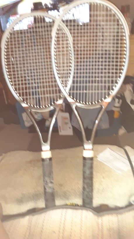 Two Vintage Head Team Pro Tennis Rackets