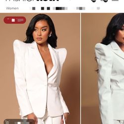 Fashion Nova Vegan Leather Blazer