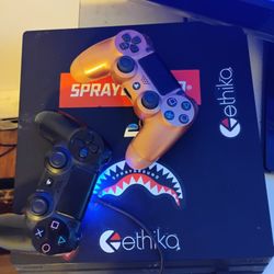 Playstation 4 Pro 1 TB All Cords 2 Controllers
