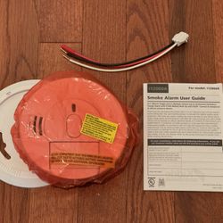 Kidde Firex Smoke Detector, Hardwired with 9-Volt Battery Backup & Front Load Battery Door, Adapters Included, Smoke Alarm