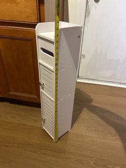 Bathroom stand caddy white