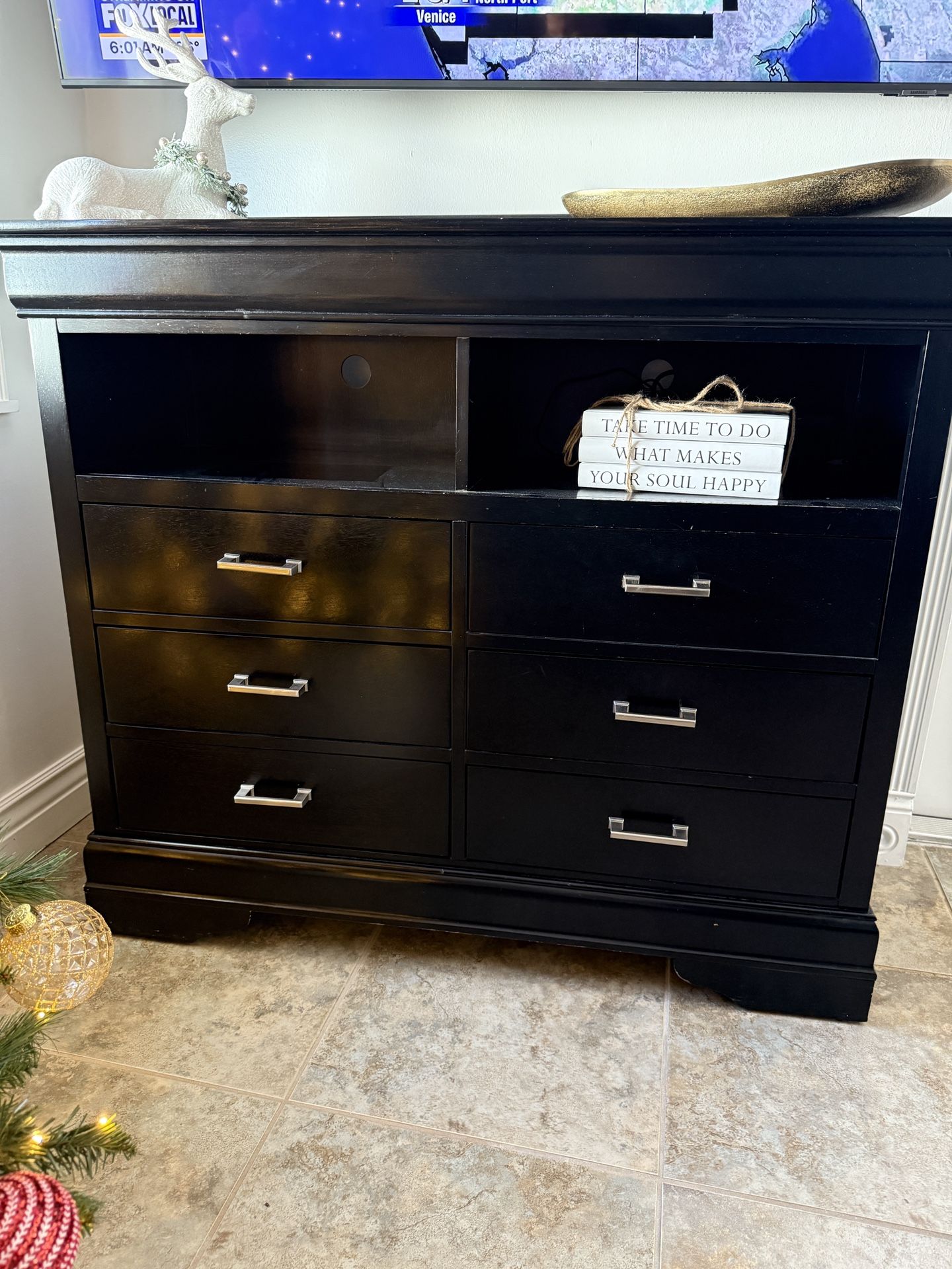Black Console/Entertainment Table