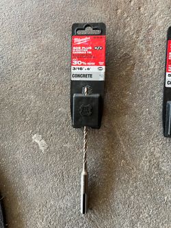 Milwaukee SDS-Plus 2-Cutter Carbide Tip Drill Bit 3/16 in. x 6 in.