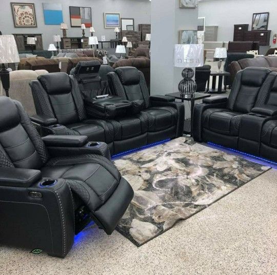 $10 Payment ✌️Party Time Home Teather/Cinema/Game Power Reclining Sofa/Loveseat/Recliner