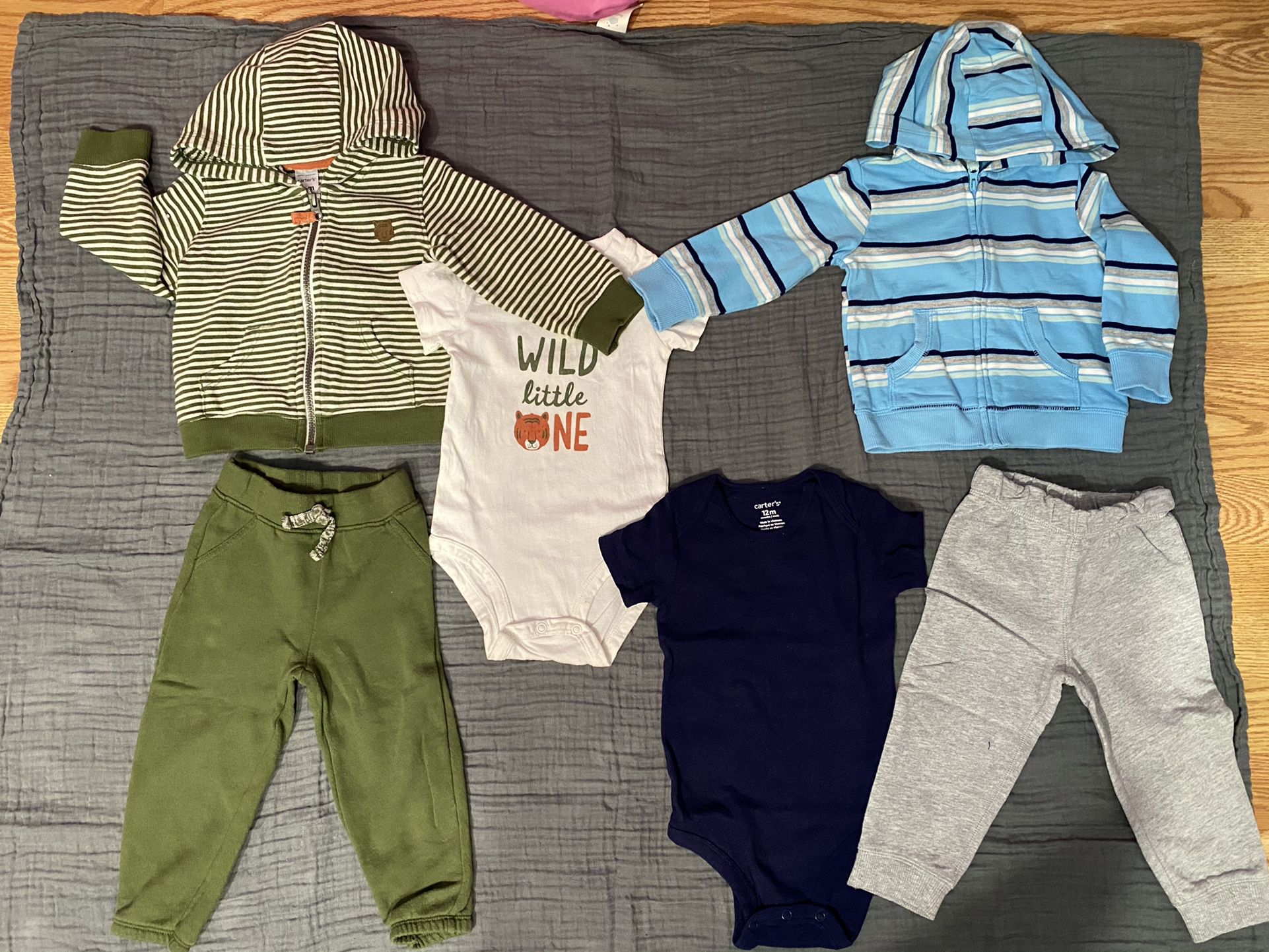 Baby Boy Size 12 Months And 12-18 Clothes 