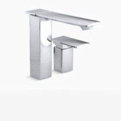 KOHLER Stance(R) deck-mount high-flow bath faucet with remote lever handle Model # K-14774-4-CP