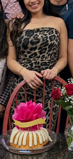 Cheetah Print Woman Small Dress