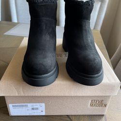 Steve Madden Shearling Lined Platform Bootie ( Women ) 