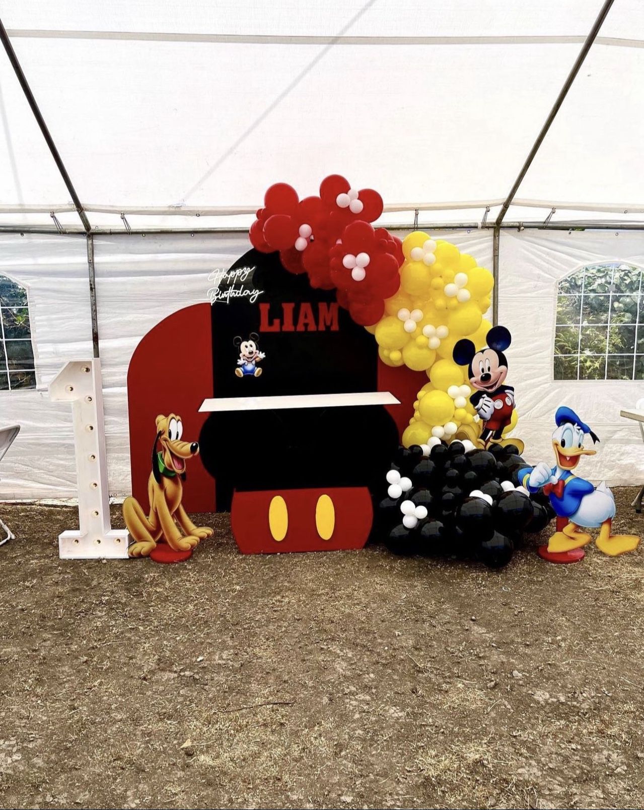 Mickey Mouse Birthday , Balloon Garland