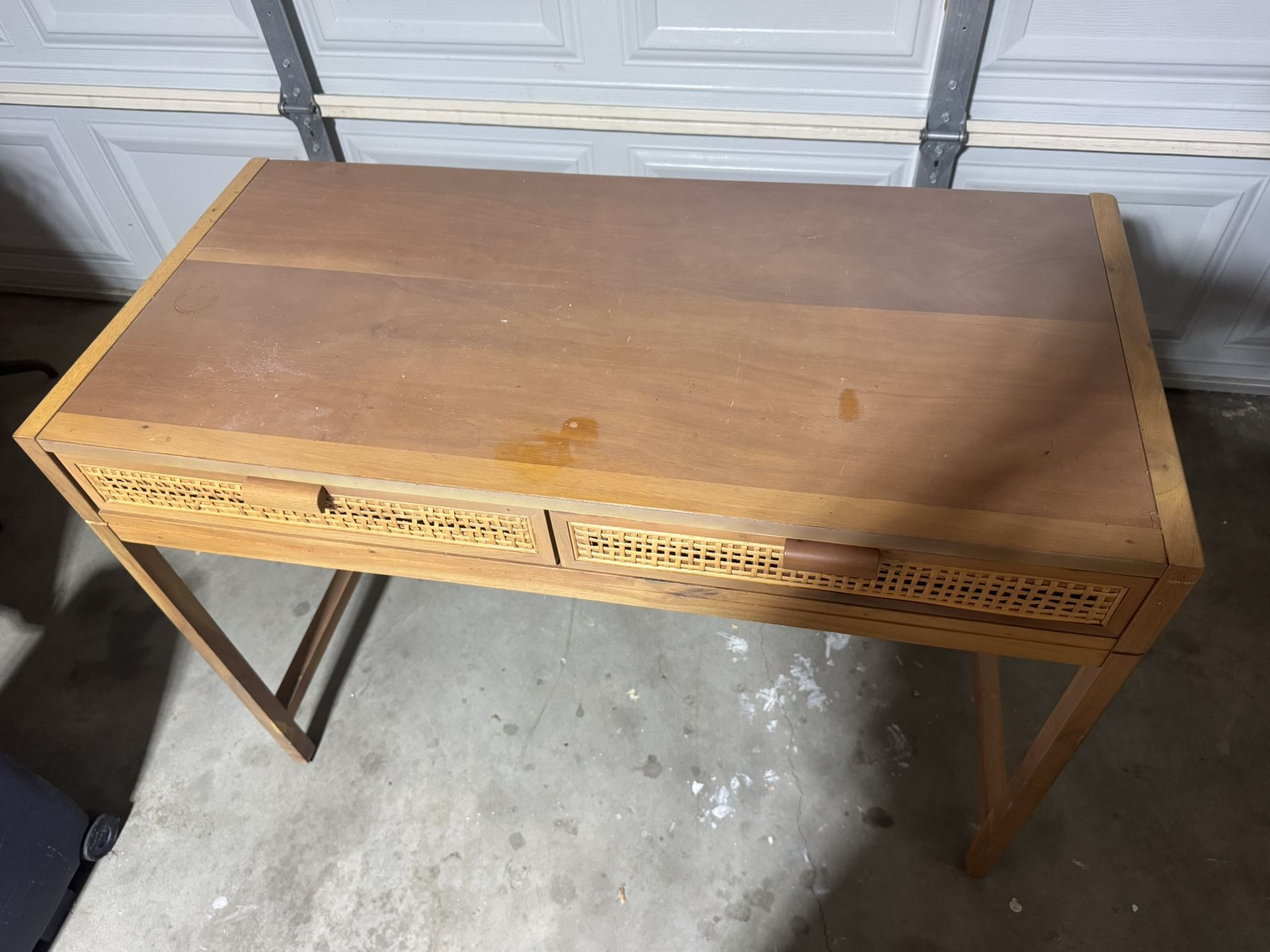 Wooden Desk With Drawers